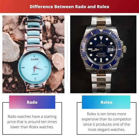 rado watch vs rolex